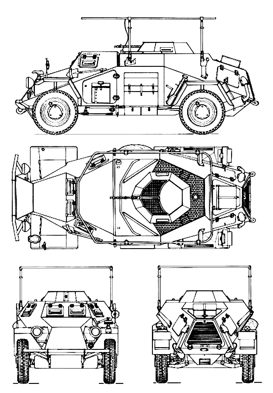 SD KFZ 222 схема